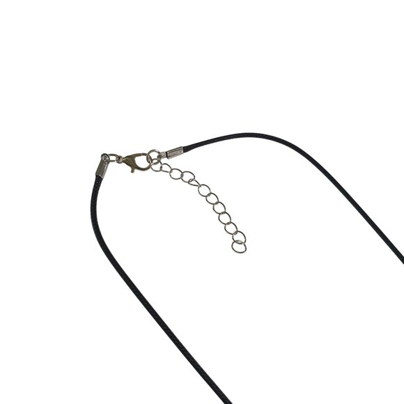 Red Jasper Pendant Necklace Healing Stone Adjustable Black Cord Lobster Clasp - Picture 3 of 5